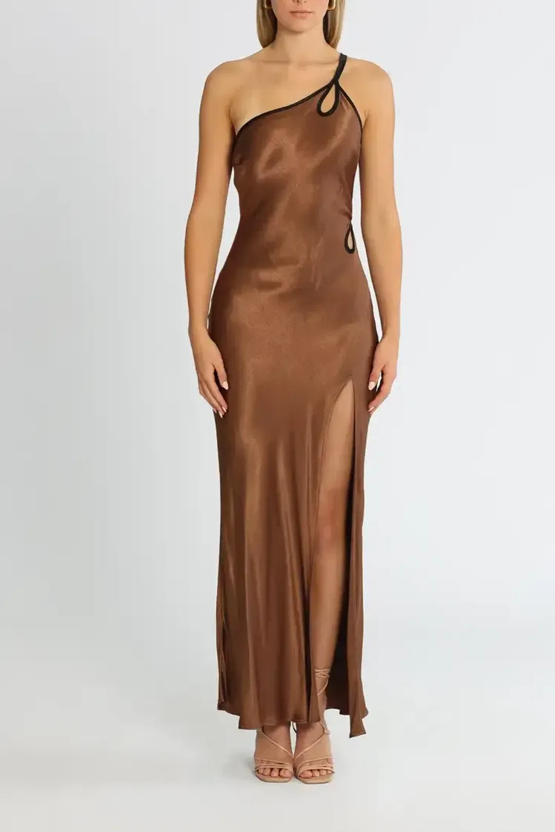 Bec and Bridge Kehlani Maxi Dress in Chocolate Size 6 for rent on The Volte - main image