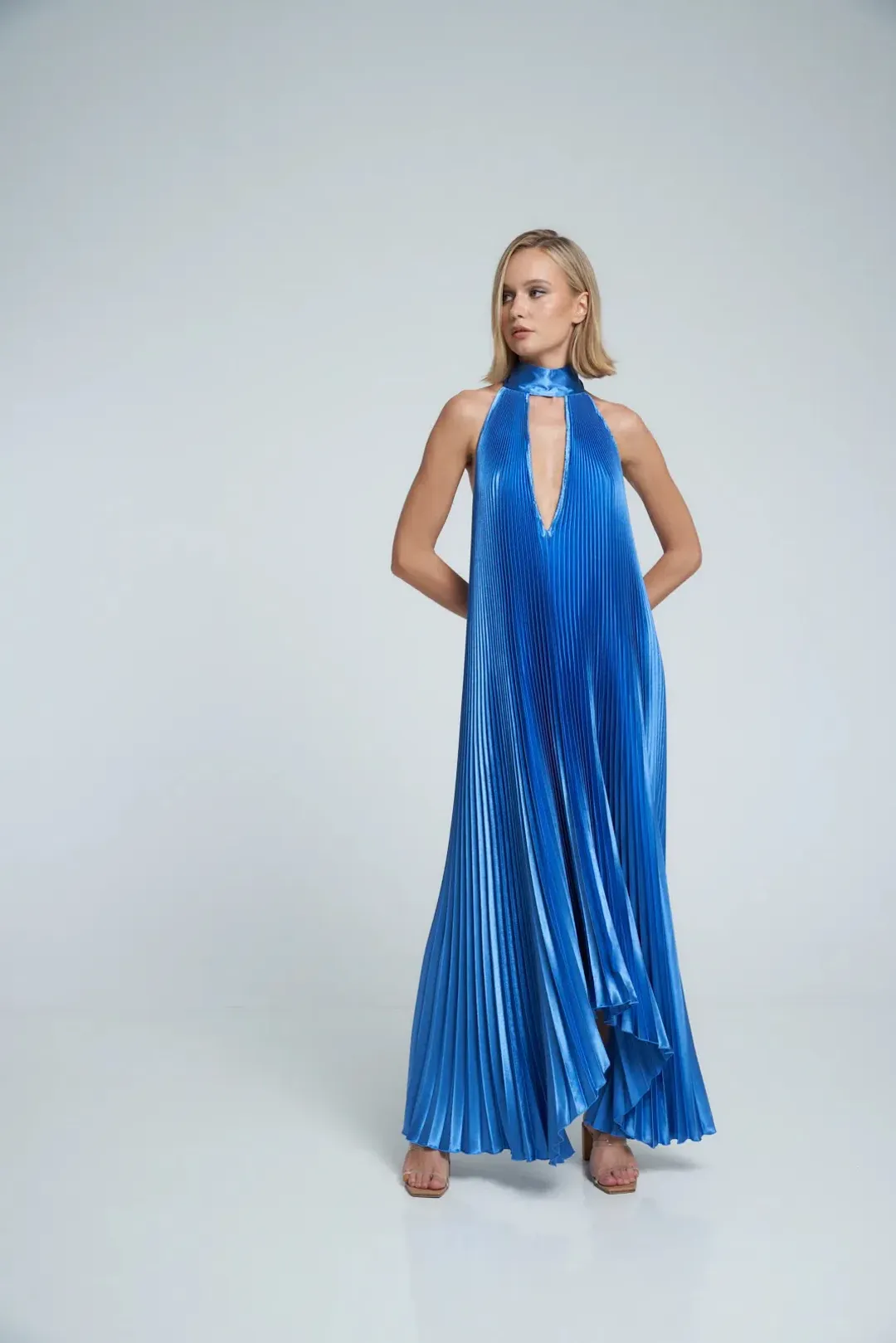 Lidee Opera Gown Mediterranean Blue Size 10 for rent on The Volte - main image