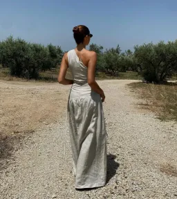 Sir the Label D'Orsay Corded Maxi Dress Ecru Size 0 / AU 6 for rent on The Volte - image 4