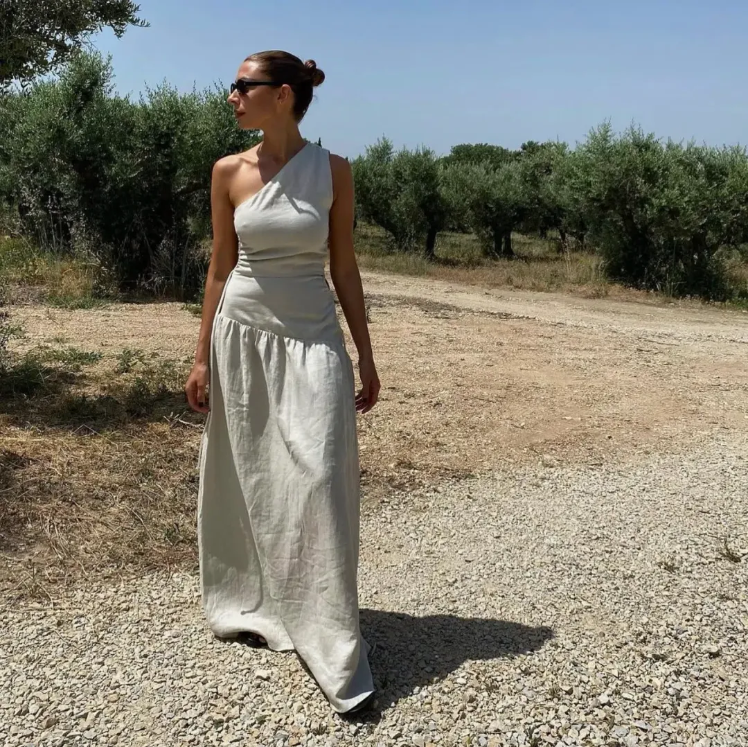 Sir the Label D'Orsay Corded Maxi Dress Ecru Size 0 / AU 6 for rent on The Volte - main image
