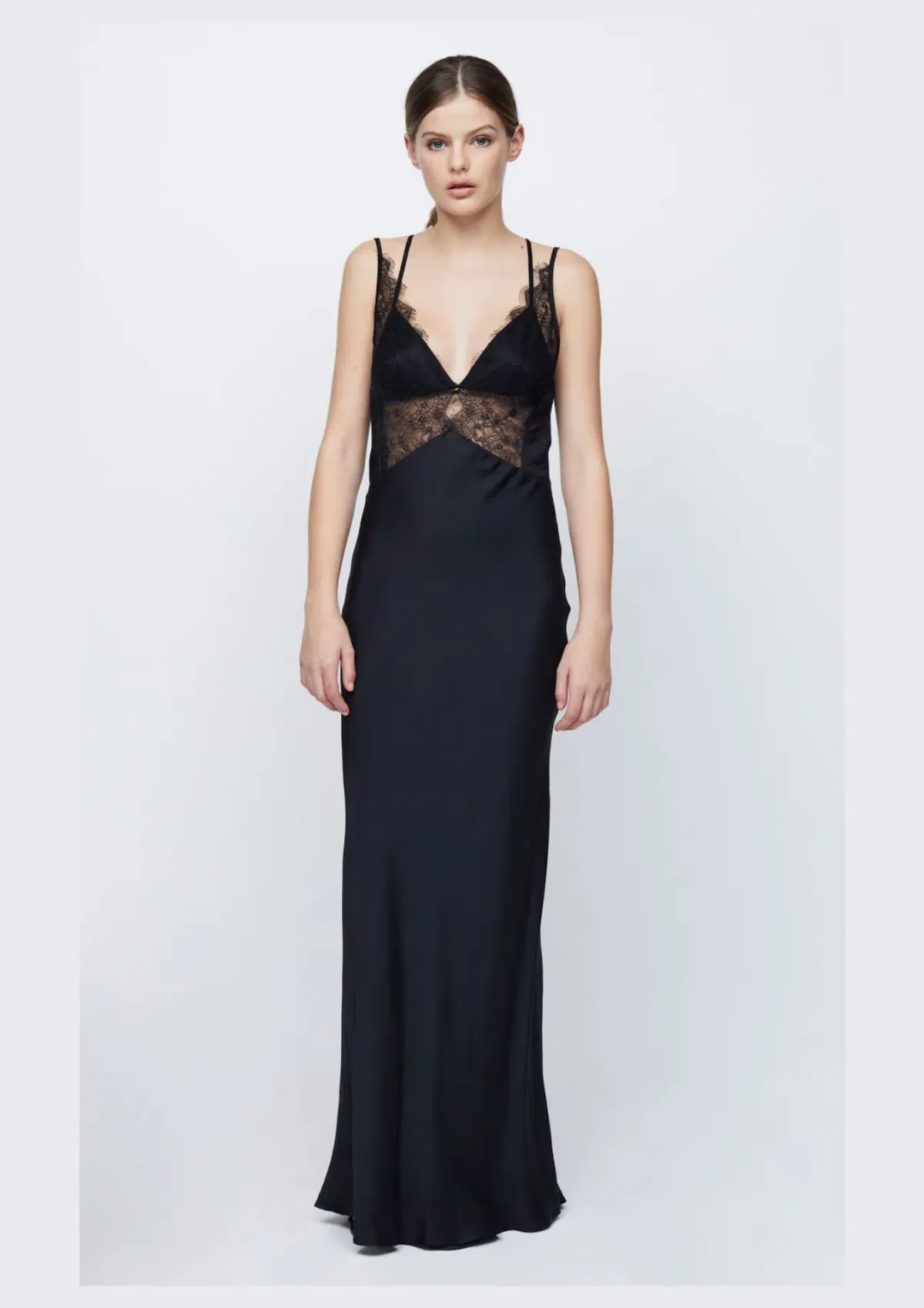Bec & Bridge Lucille Lace Maxi Dress Black Size 8 for rent on The Volte - main image