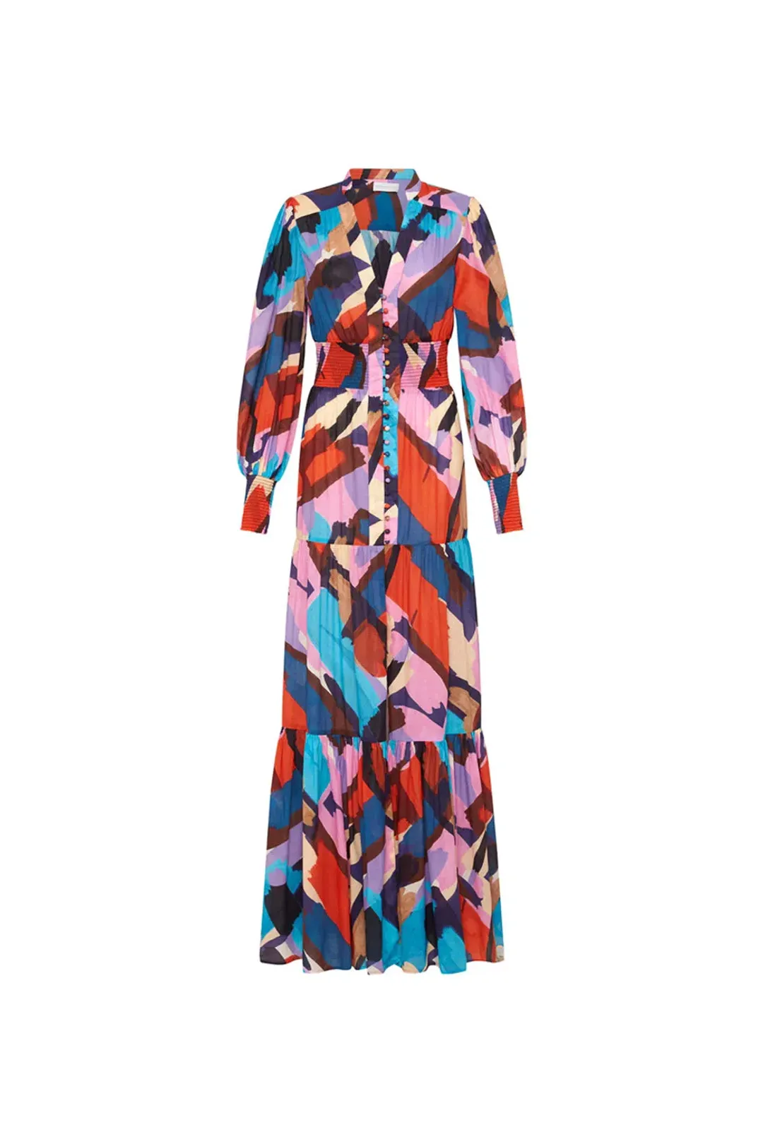 Rebecca Vallance Malaga Maxi Dress Multi Size 12 for rent on The Volte - main image
