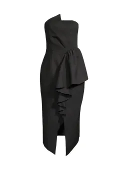 Elliatt Reception Midi Dress in Black Size L / AU 12 for rent on The Volte - image 3