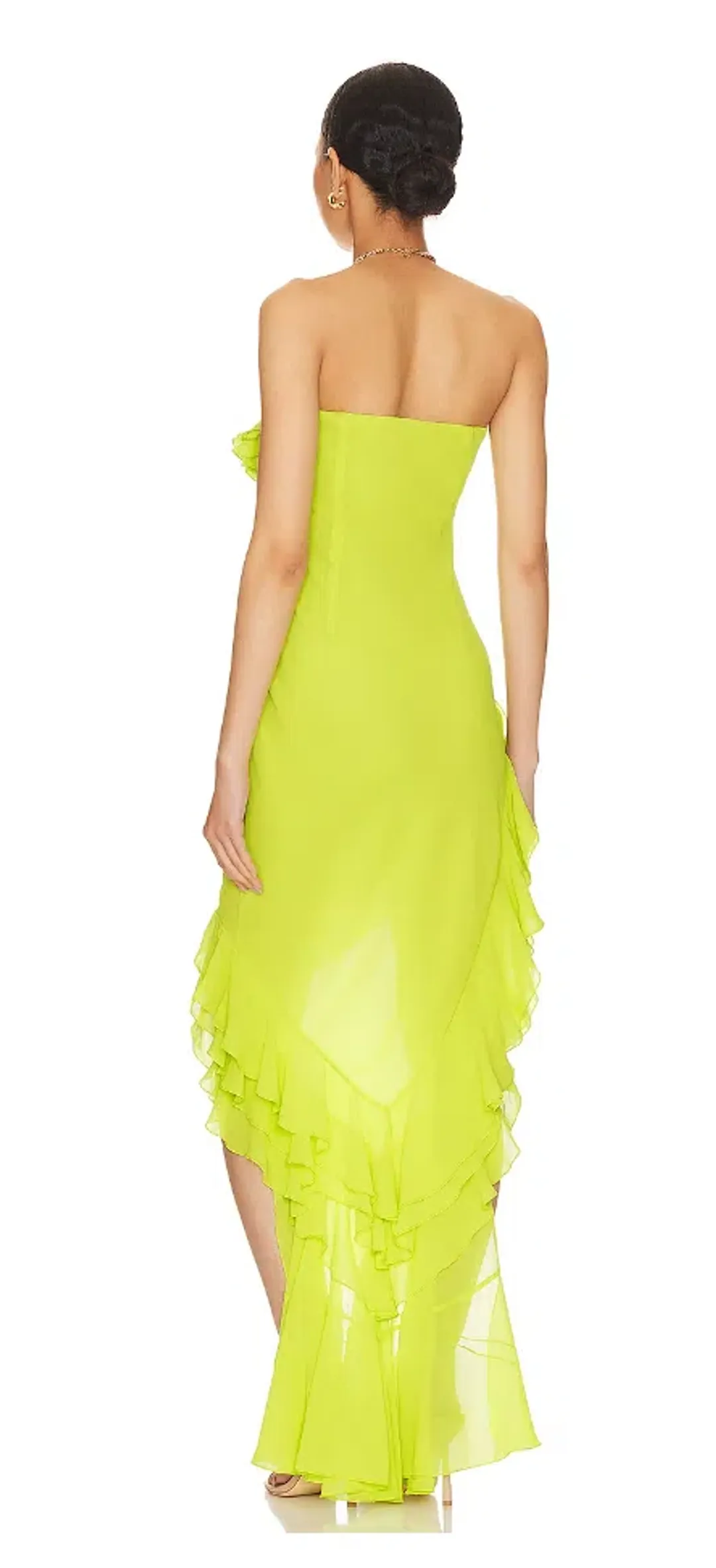 NBD Nehna Mini Dress Chartreuse Green Size XS / AU 6 for rent on The Volte - main image