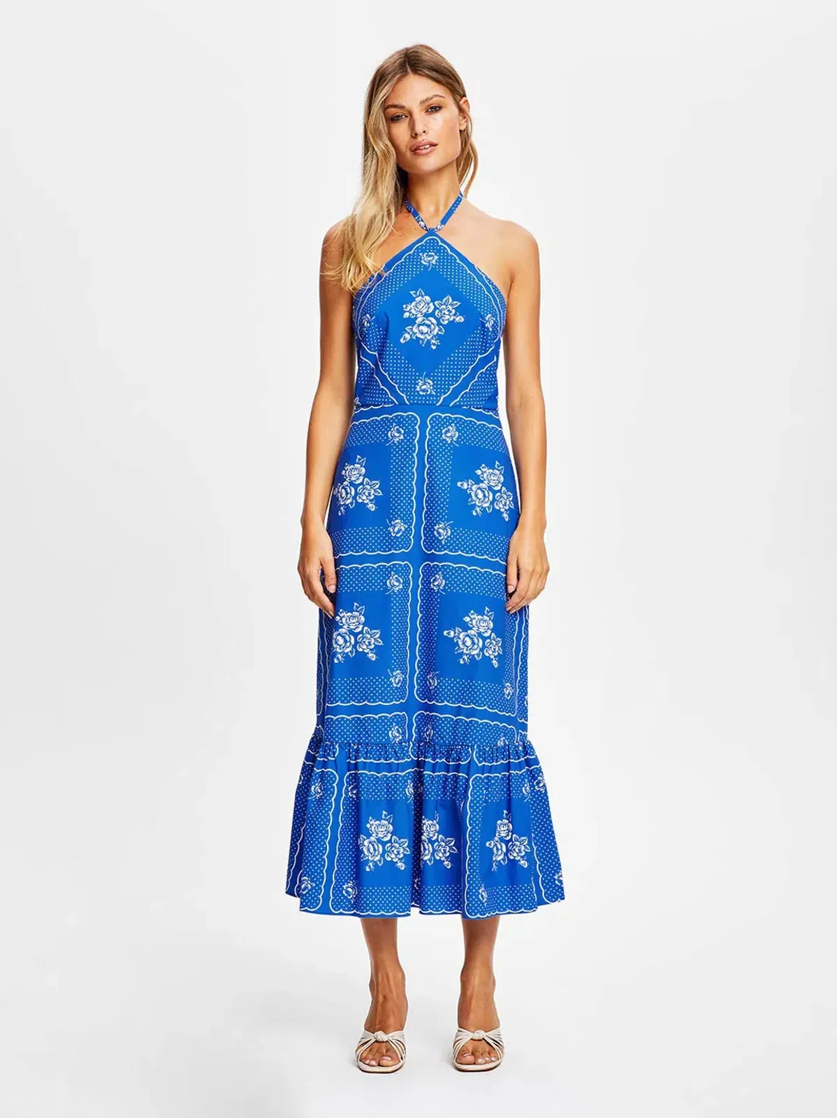 Alice McCall Midnight Sky Midi Dress Royal Blue Size 10 for rent on The Volte - main image