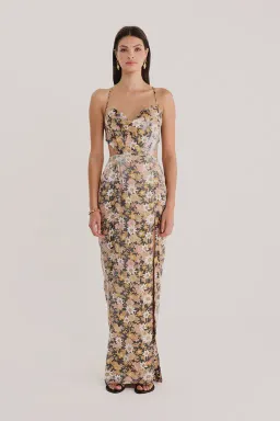 Rumer The Label  Paloma Cut Out Gown Floral Size XS/Au 6 for rent on The Volte - image 1