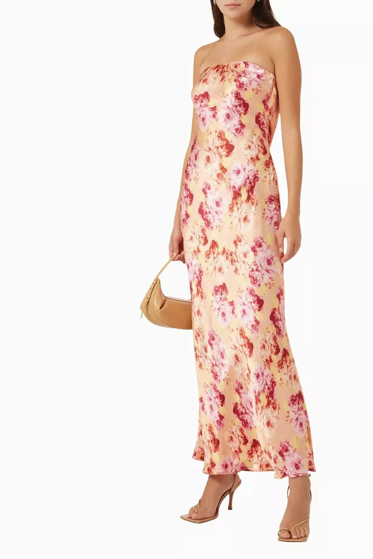Bec & Bridge Moon Dance Strapless Dress Belle Floral Size 8 for rent on The Volte - main image