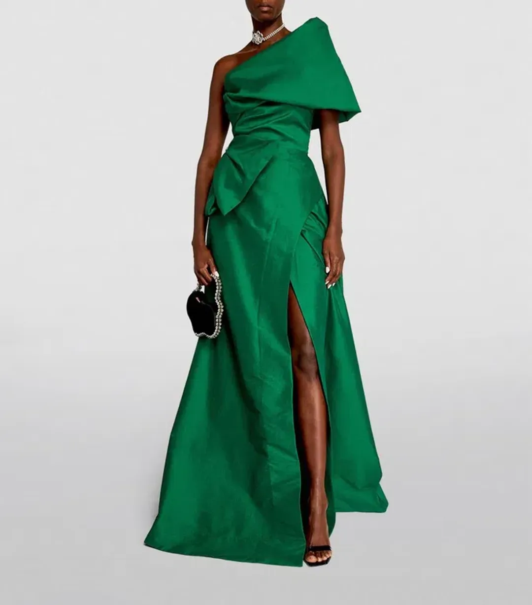Rachel Gilbert Archer Gown in Green Size 3/AU12 for rent on The Volte - main image