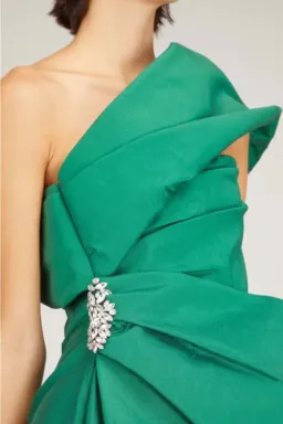 Rachel Gilbert Archer Gown in Green Size 3/AU12 for rent on The Volte - image 6
