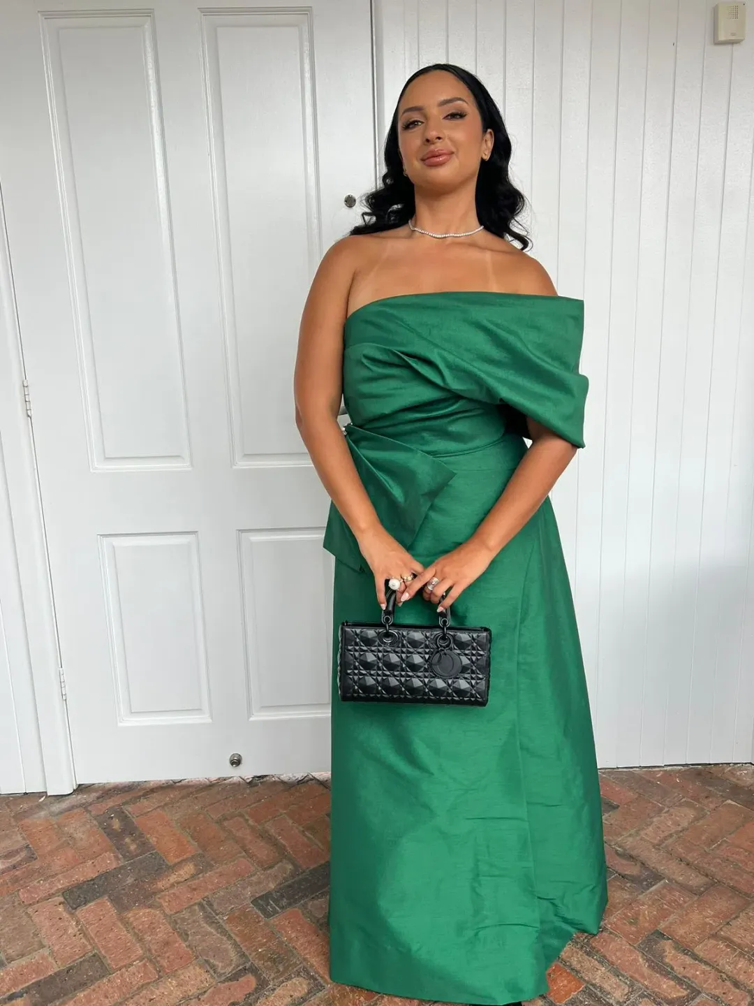 Rachel Gilbert Archer Gown in Green Size 3/AU12 for rent on The Volte - main image