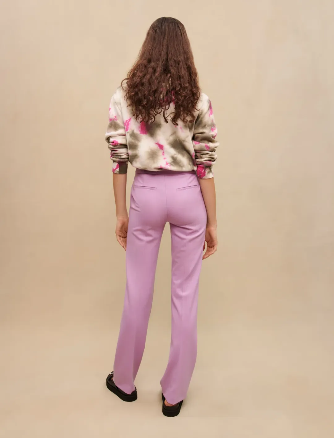 Maje Co-ord Two-Piece Suit Lilac Size 10 for rent on The Volte - main image