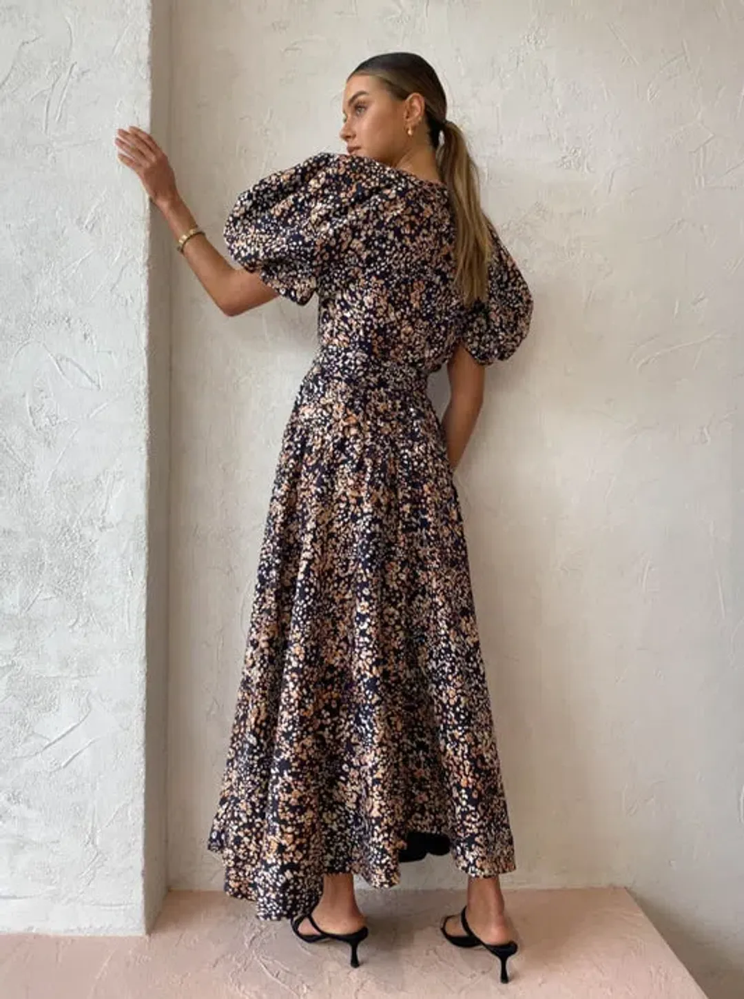 Acler Warner Dress in Wild Dot Print Size 10 for rent on The Volte - main image