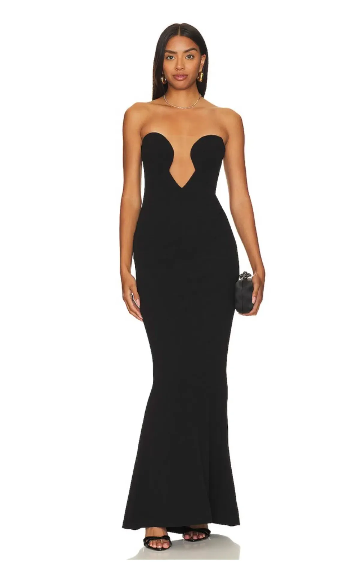 Nookie Minx Maxi Dress Black Size 10 for rent on The Volte - main image