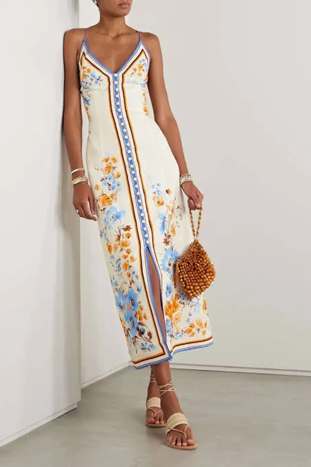 Zimmermann Halcyon Slip Dress Floral Print Size 0 / AU 8 for rent on The Volte - main image