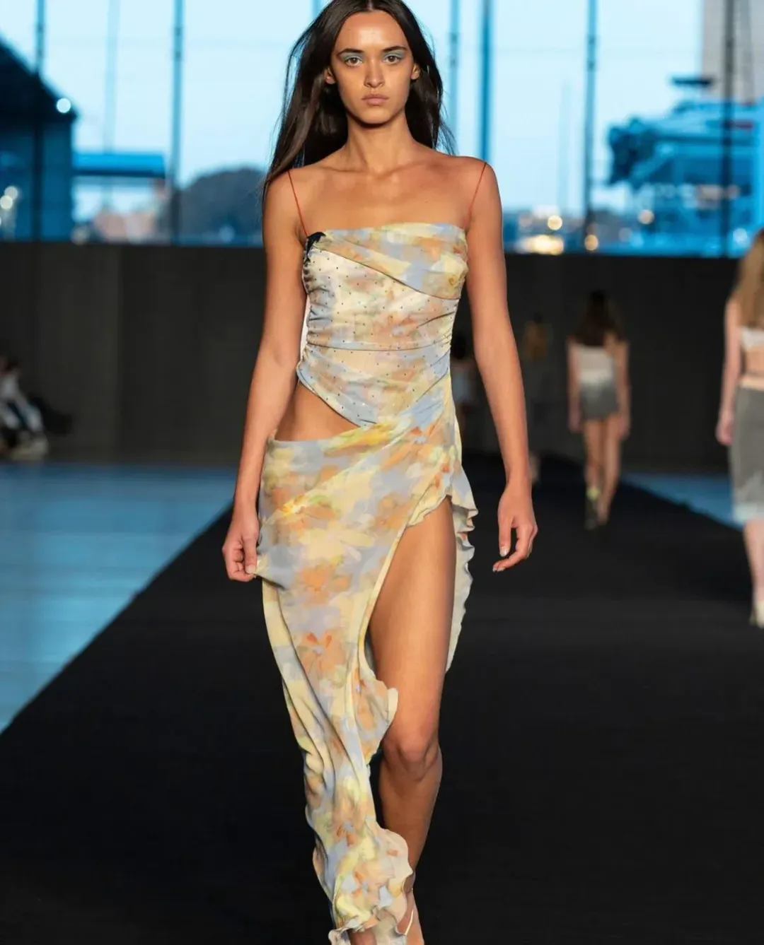 Bec & Bridge Zephy Asym Dress Floral Size AU 10 for rent on The Volte - main image