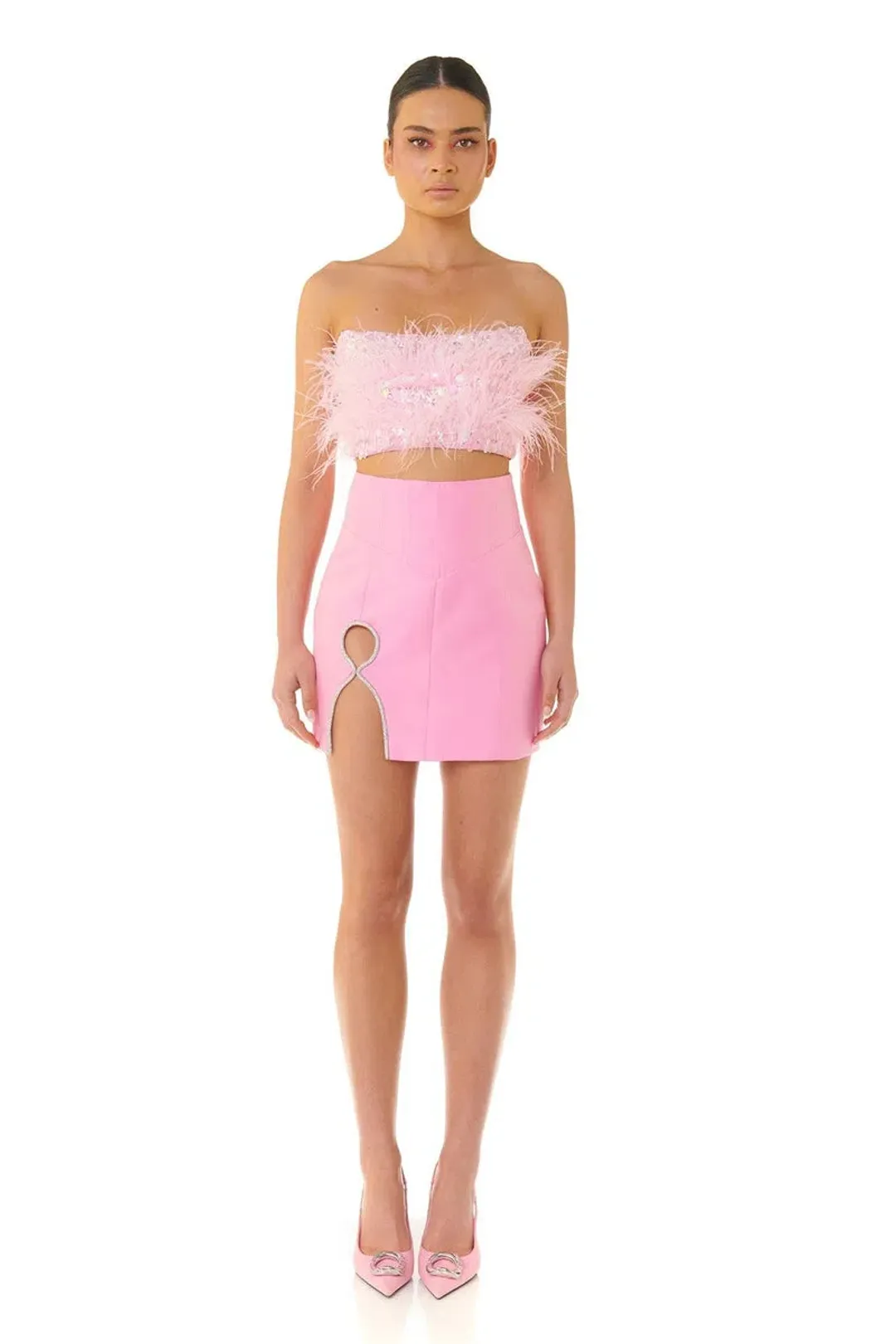 Eliya the Label Simone Skirt in Pink Size M /Au 10 for rent on The Volte - main image