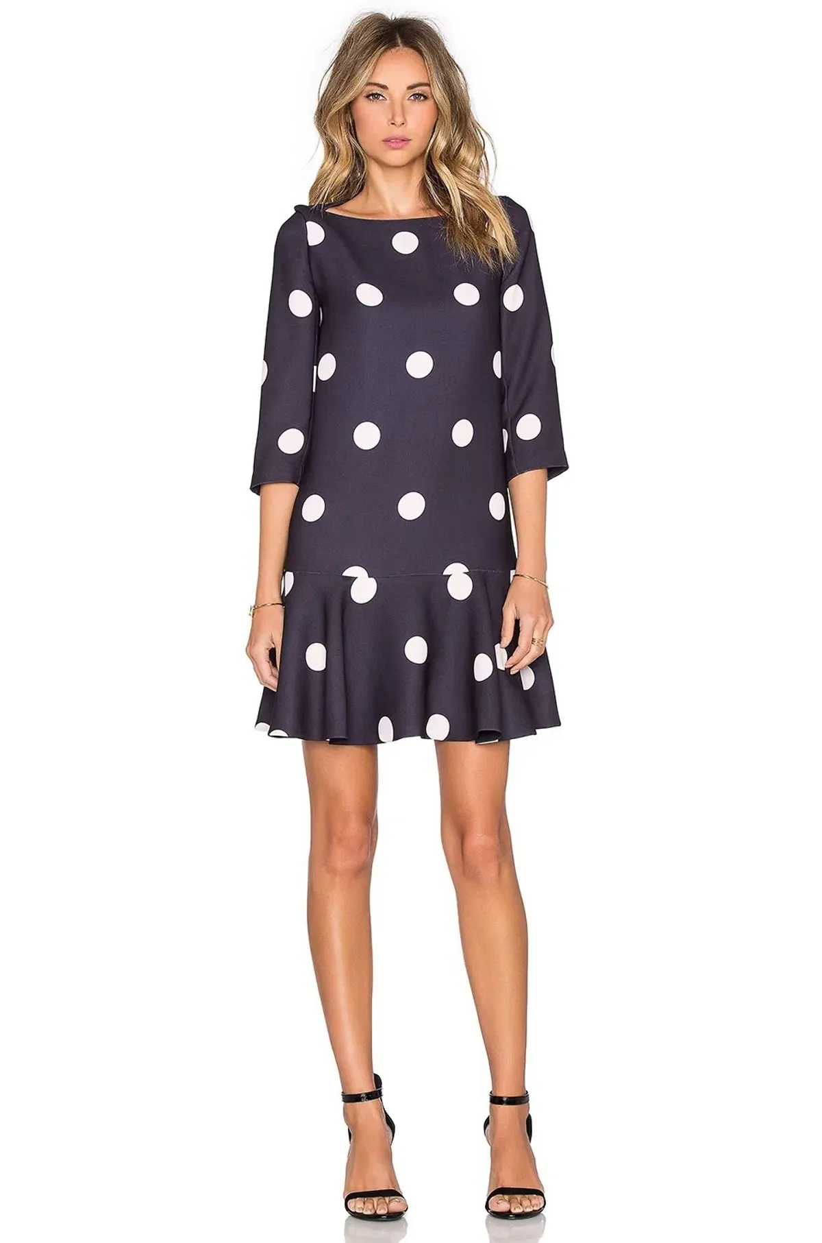 Kate Spade Polka Dot Flounce Dress Print Size 00 / AU 4 for rent on The Volte - main image