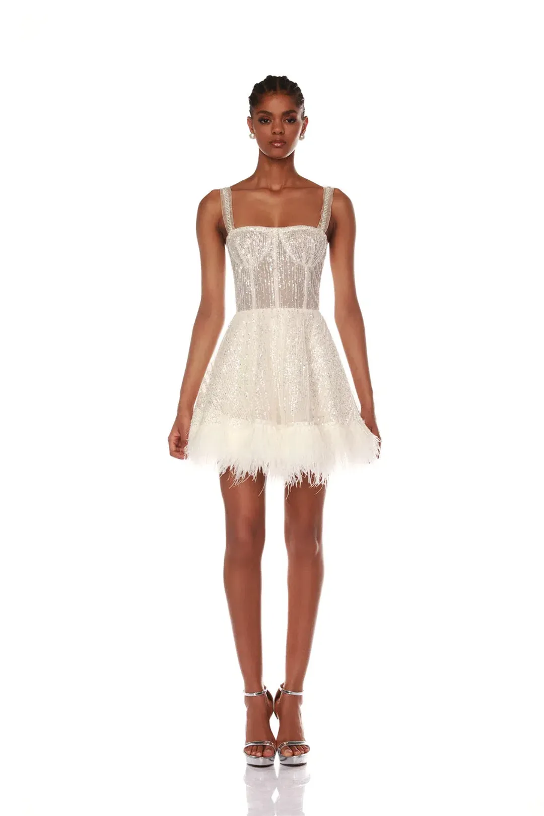 Bronx and Banco Mademoiselle Mini Dress White Size S / AU 8  for rent on The Volte - main image