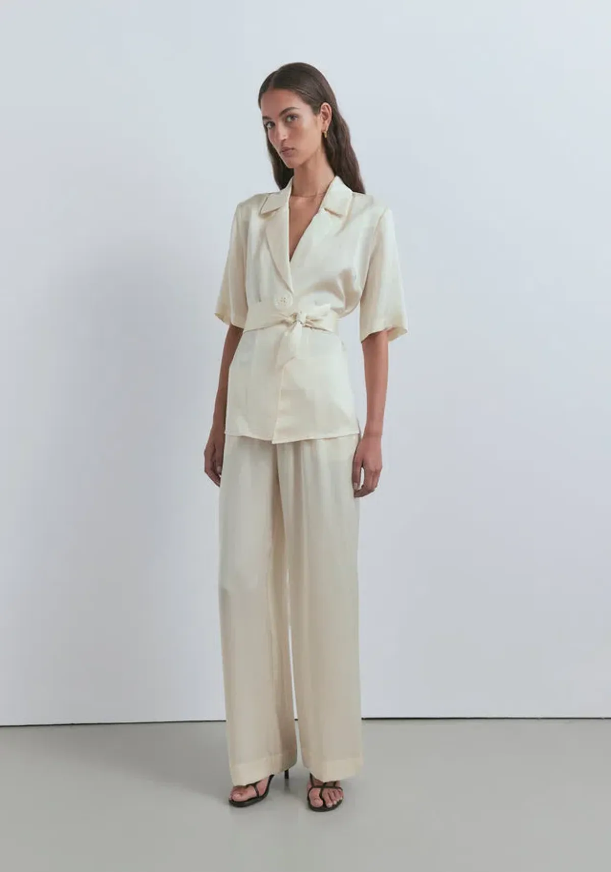 Viktoria & Woods Chorus Shirt & Pilot Pants Set in Butter Size 0 for rent on The Volte - main image