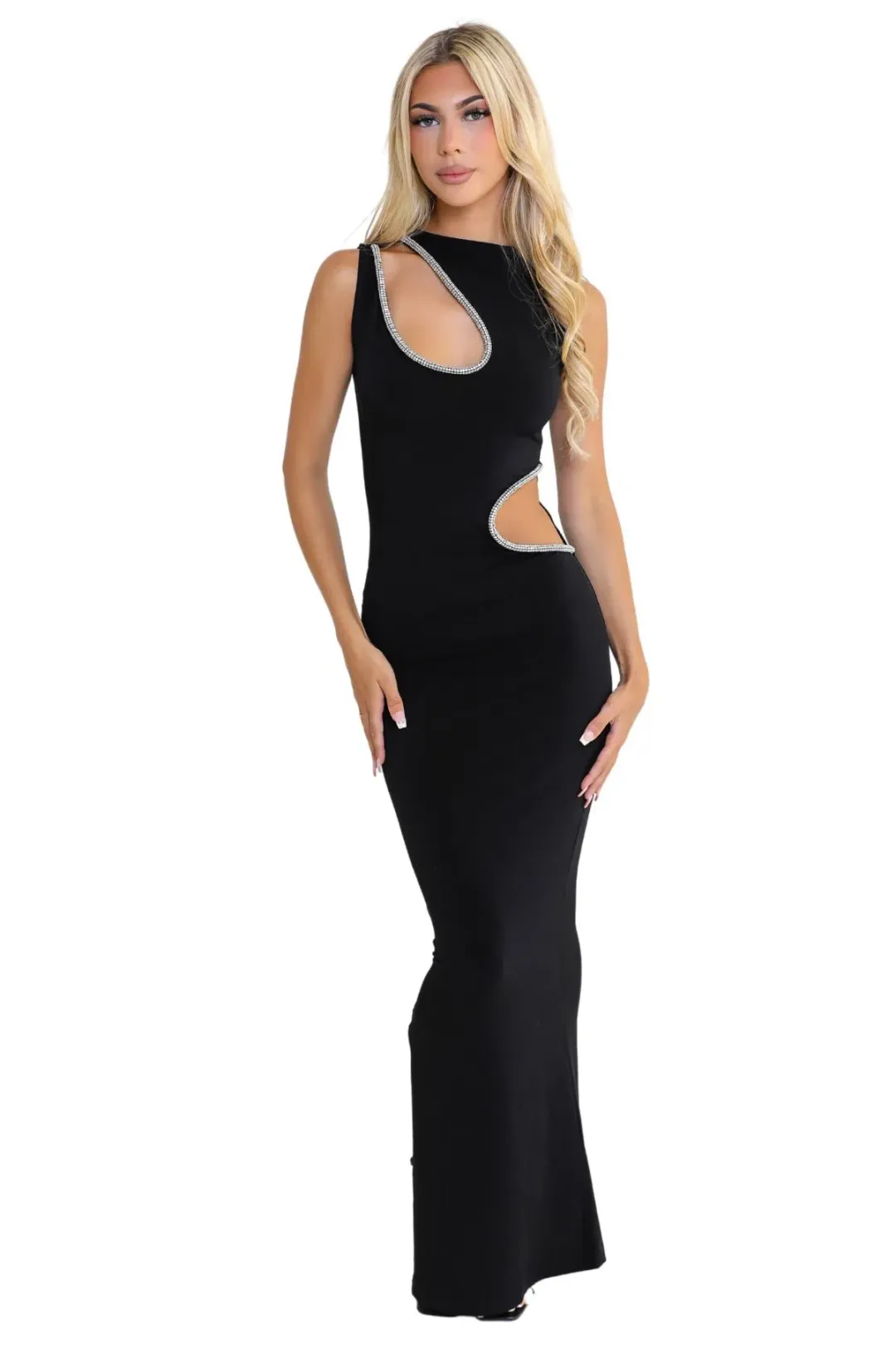 Ivona Skelo Viva Dress Black Size 8 for rent on The Volte - main image