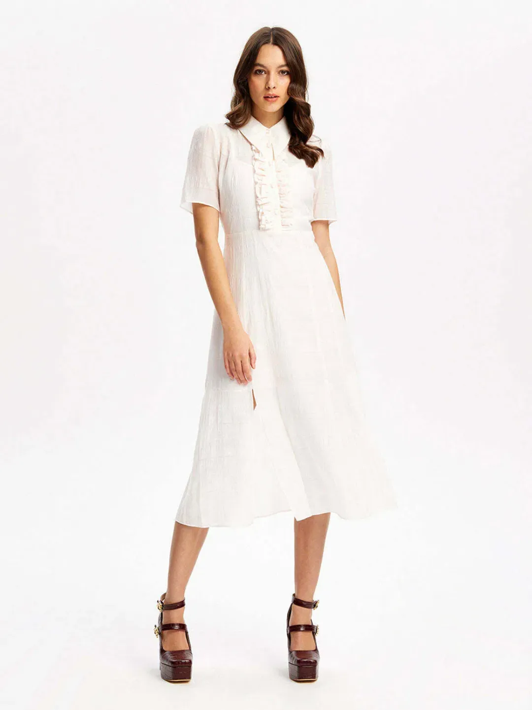 Alice McCall Lover Girl Midi Dress Pink Size 6 for rent on The Volte - main image