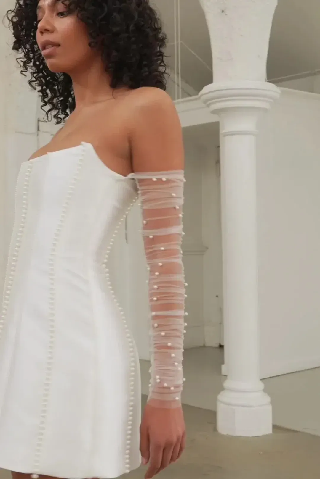 Eliya The Label Kayla Dress White Size 8 for rent on The Volte - main image