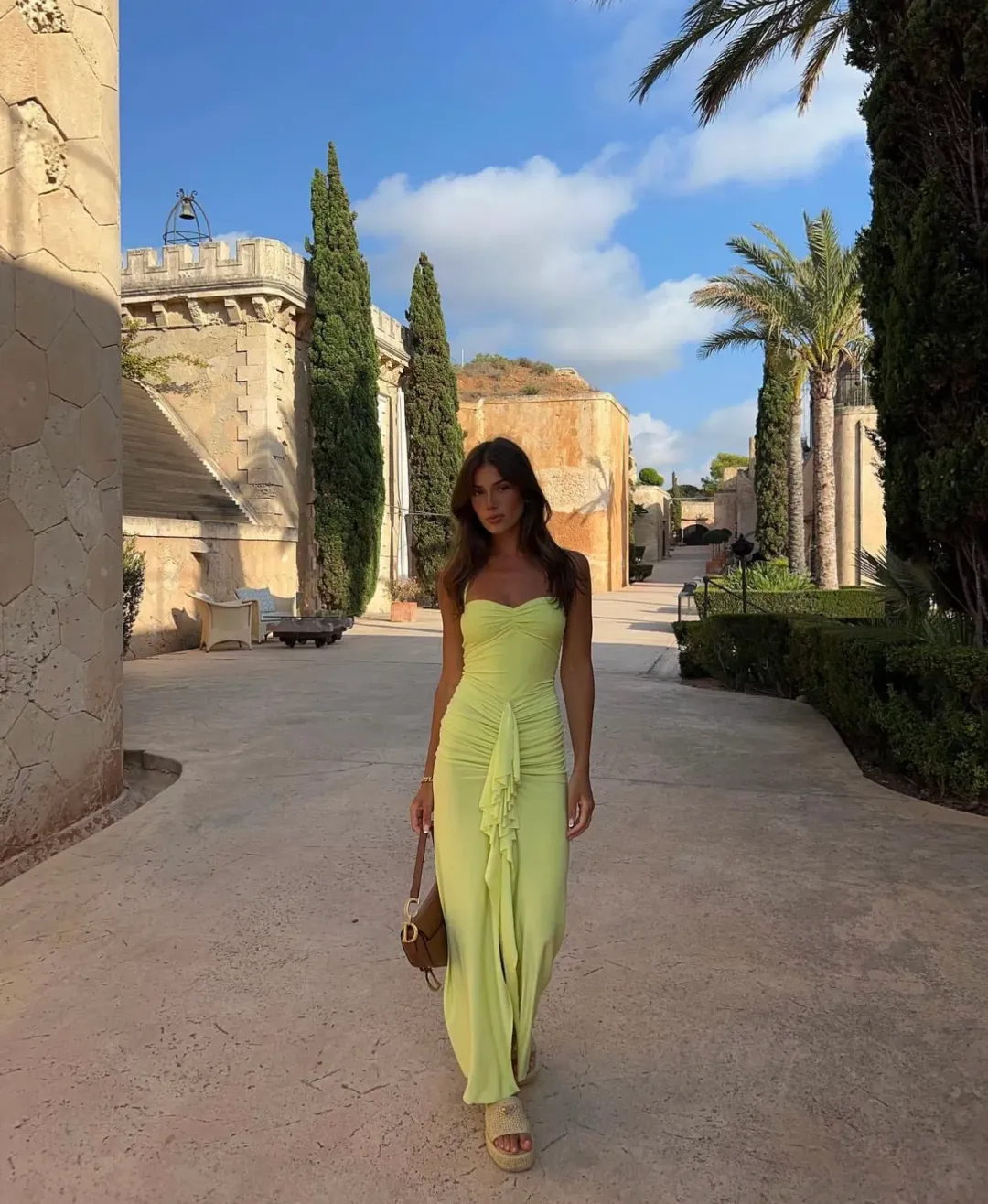 Natalie Rolt Shontae Gown Green Size 0/Au 6  for rent on The Volte - main image
