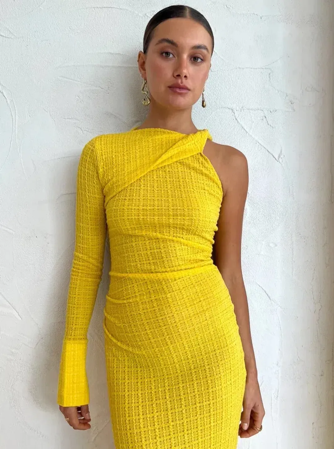 Camilla And Marc Cypress Midi Dress Yellow Size 12 for rent on The Volte - main image