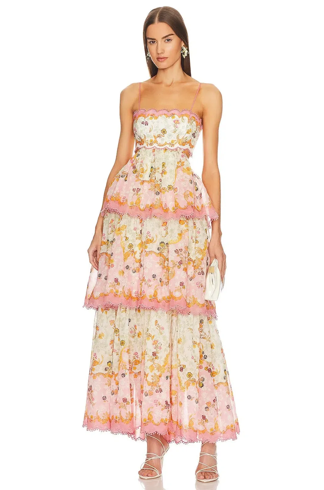 Zimmermann Laurel Frill Gown Floral Size 10 / 1 for rent on The Volte - main image