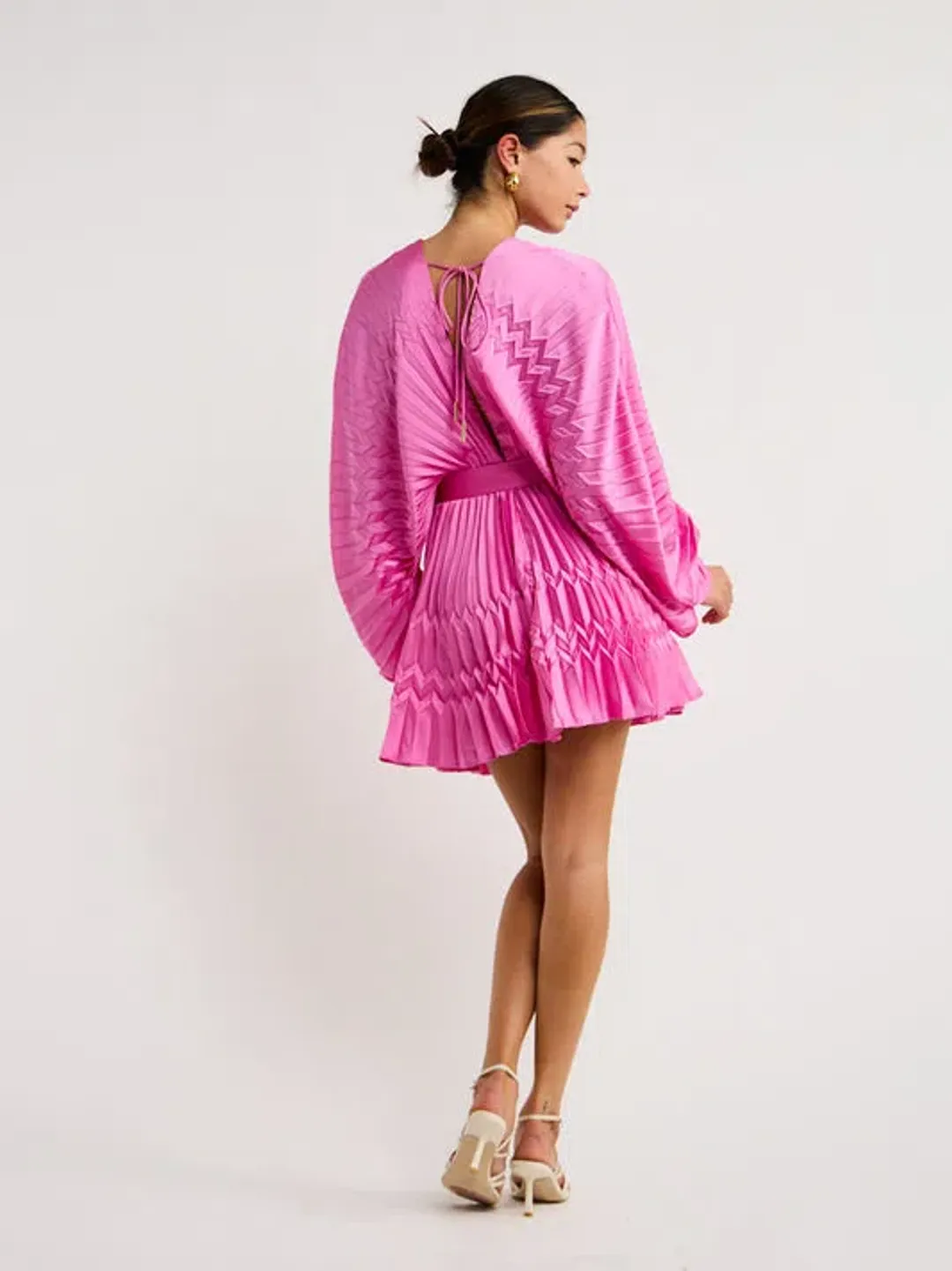 Acler Harrow Dress in Violet Pink Size 6 for rent on The Volte - main image