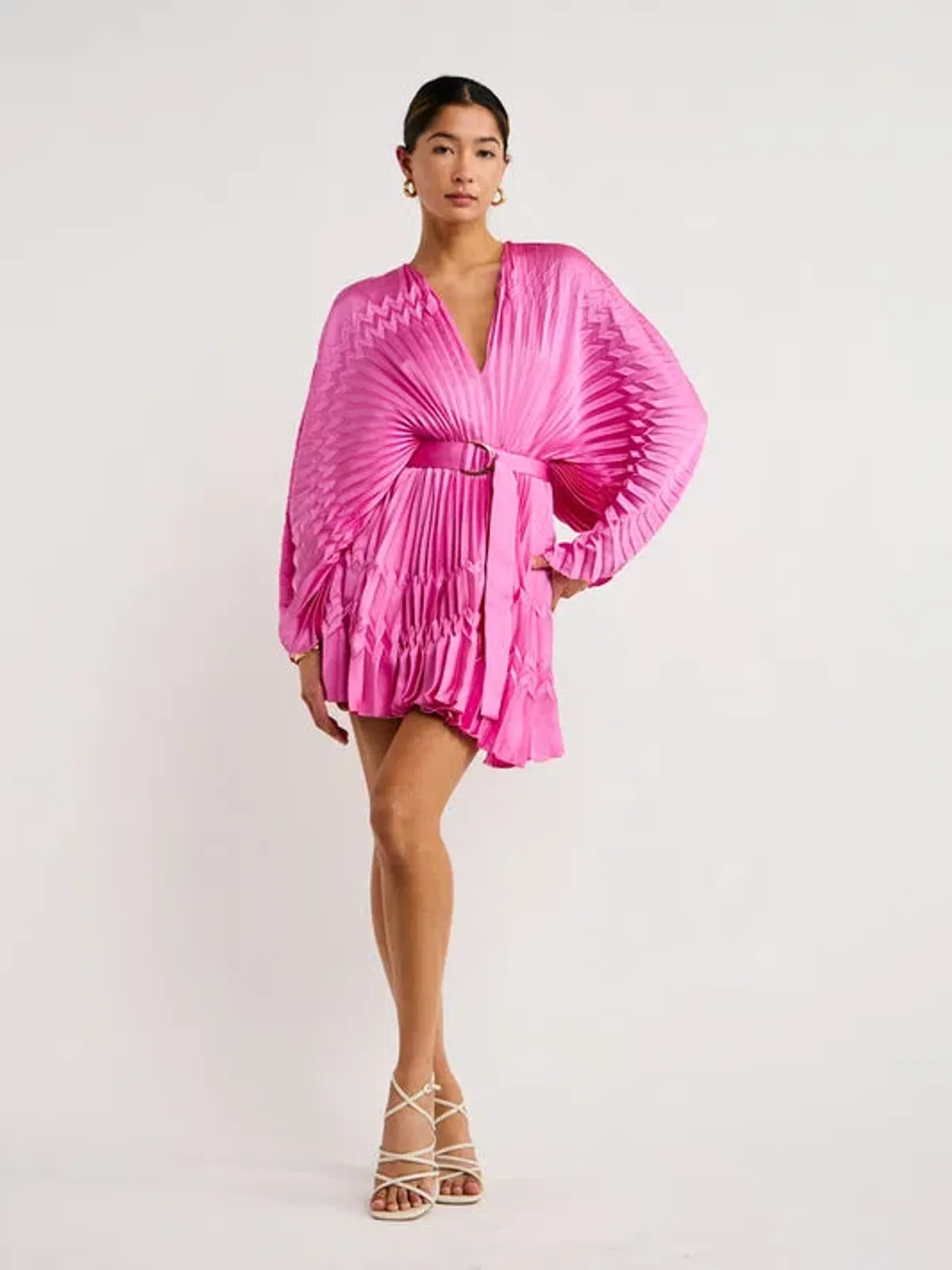 Acler Harrow Dress in Violet Pink Size 6 for rent on The Volte - main image