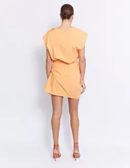 Pfeiffer Grenada Mini Twist Dress Tangerine Size 10  for rent on The Volte - image 2