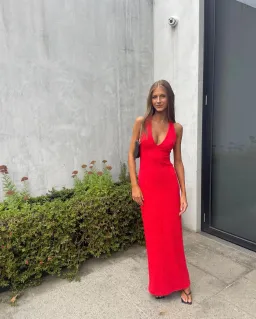 Effie Kats Eiza Gown Red Size S/Au 8 for rent on The Volte - image 1