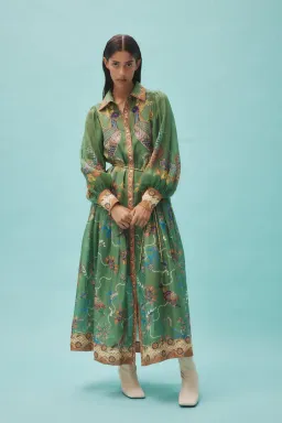Alemais Birdie Shirtdress Green Size 16 for rent on The Volte - image 1