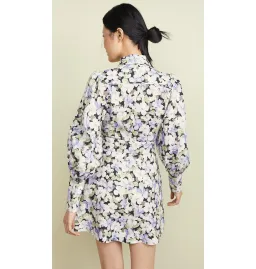 Zimmermann Ninety Six Short Shirt Dress Dark Pansy Size 2 / Au 12  for rent on The Volte - image 5