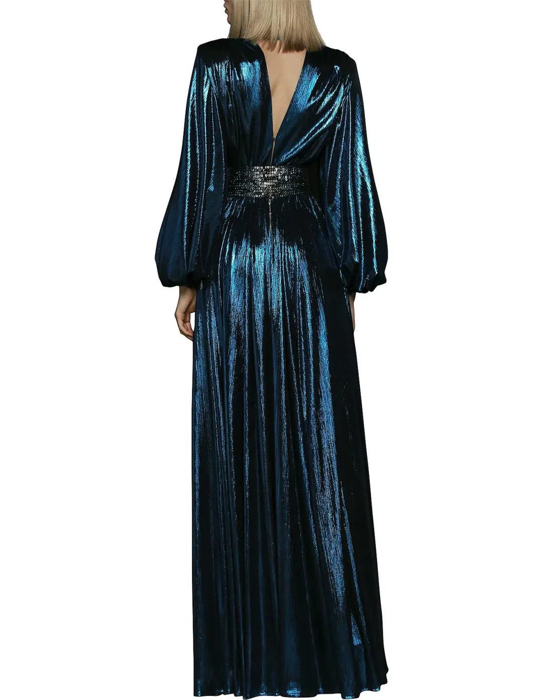 Bronx & Banco Zoe Topaz Dress Blue Metallic Size 10 for rent on The Volte - main image