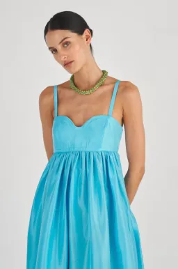Oroton Bodice Detail Gown Lake Blue Size 12 for rent on The Volte - image 3