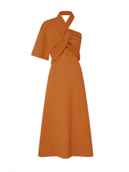 Oroton Asymmetric Dress in Toffee Size M / AU 10 for rent on The Volte - image 5