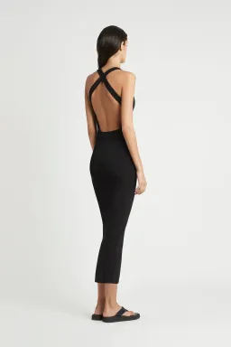 Sir the Label Marcelle Open Back Dress Black Size 2 / AU 10 for rent on The Volte - image 2