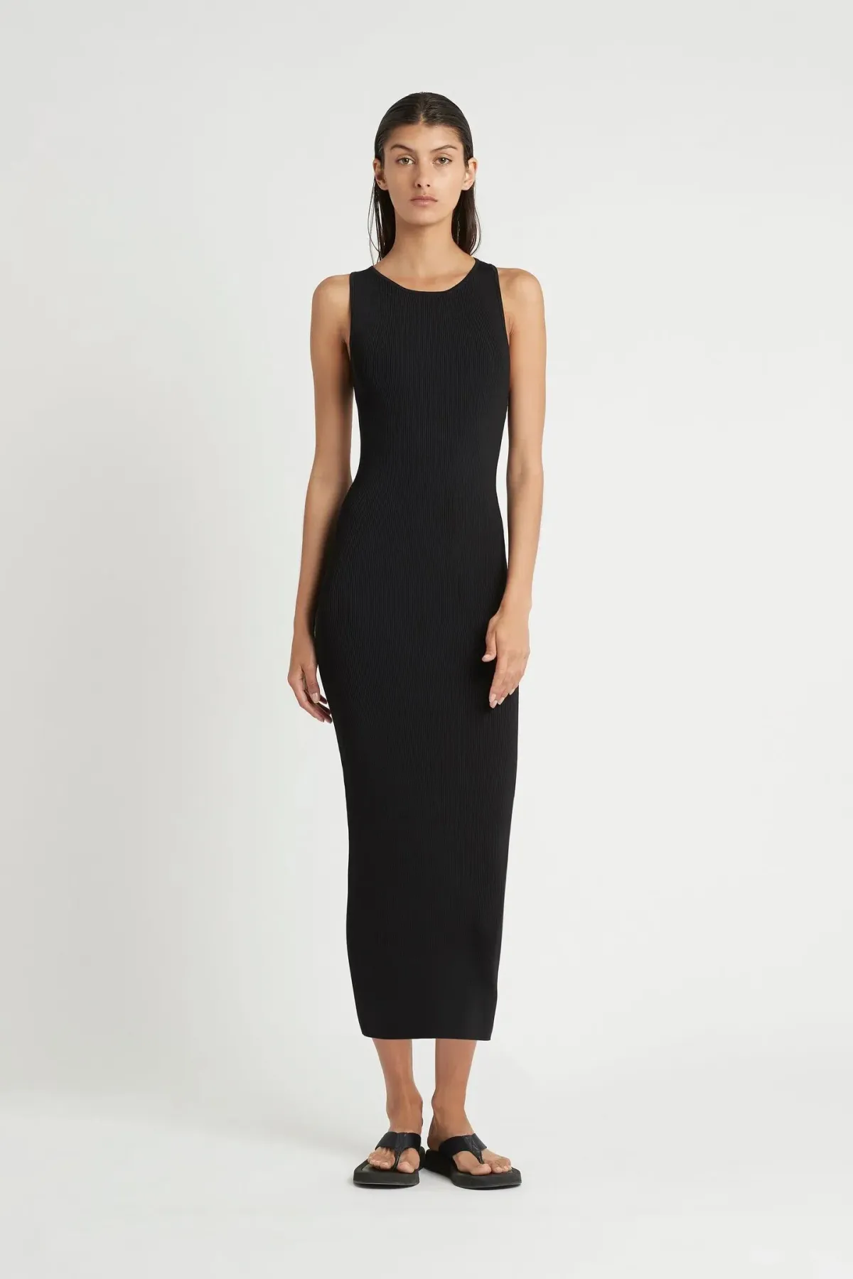 Sir the Label Marcelle Open Back Dress Black Size 2 / AU 10 for rent on The Volte - main image