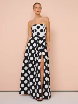 Sonya Moda Milano Polka Dot Dress Print Size 10 for rent on The Volte - image 1