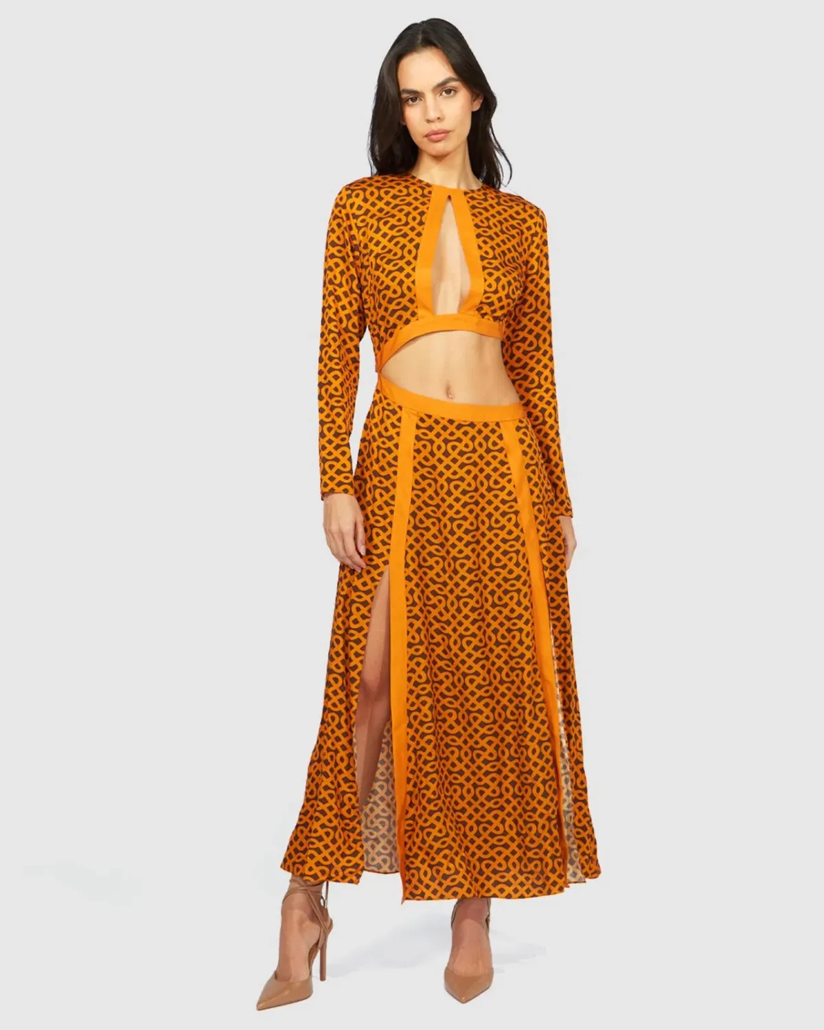 Alice McCall Akima Midi Dress Print Size 10 for rent on The Volte - main image