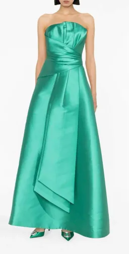 Alberta Ferretti Strapless Gown Green Size 8  for rent on The Volte - image 4