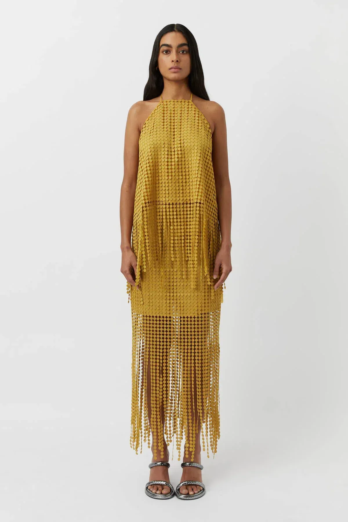 Camilla and Marc Freya Lace Skirt Citron Yellow Size 8  for rent on The Volte - main image