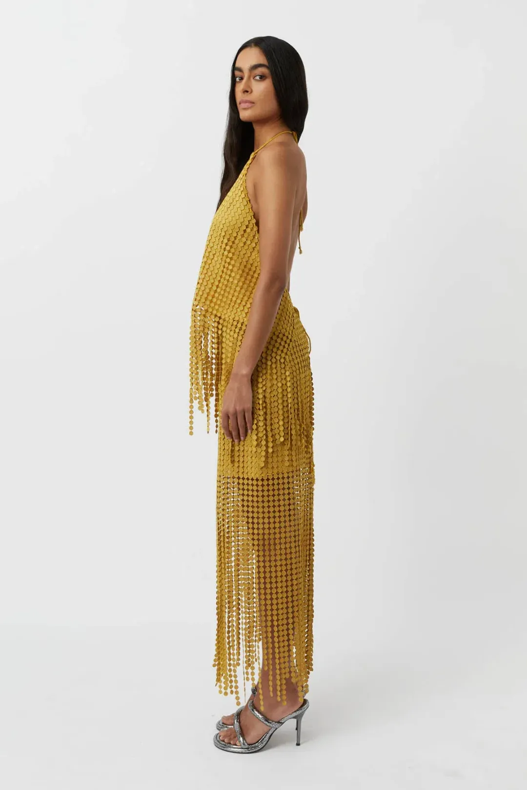 Camilla and Marc Freya Lace Skirt Citron Yellow Size 8  for rent on The Volte - main image