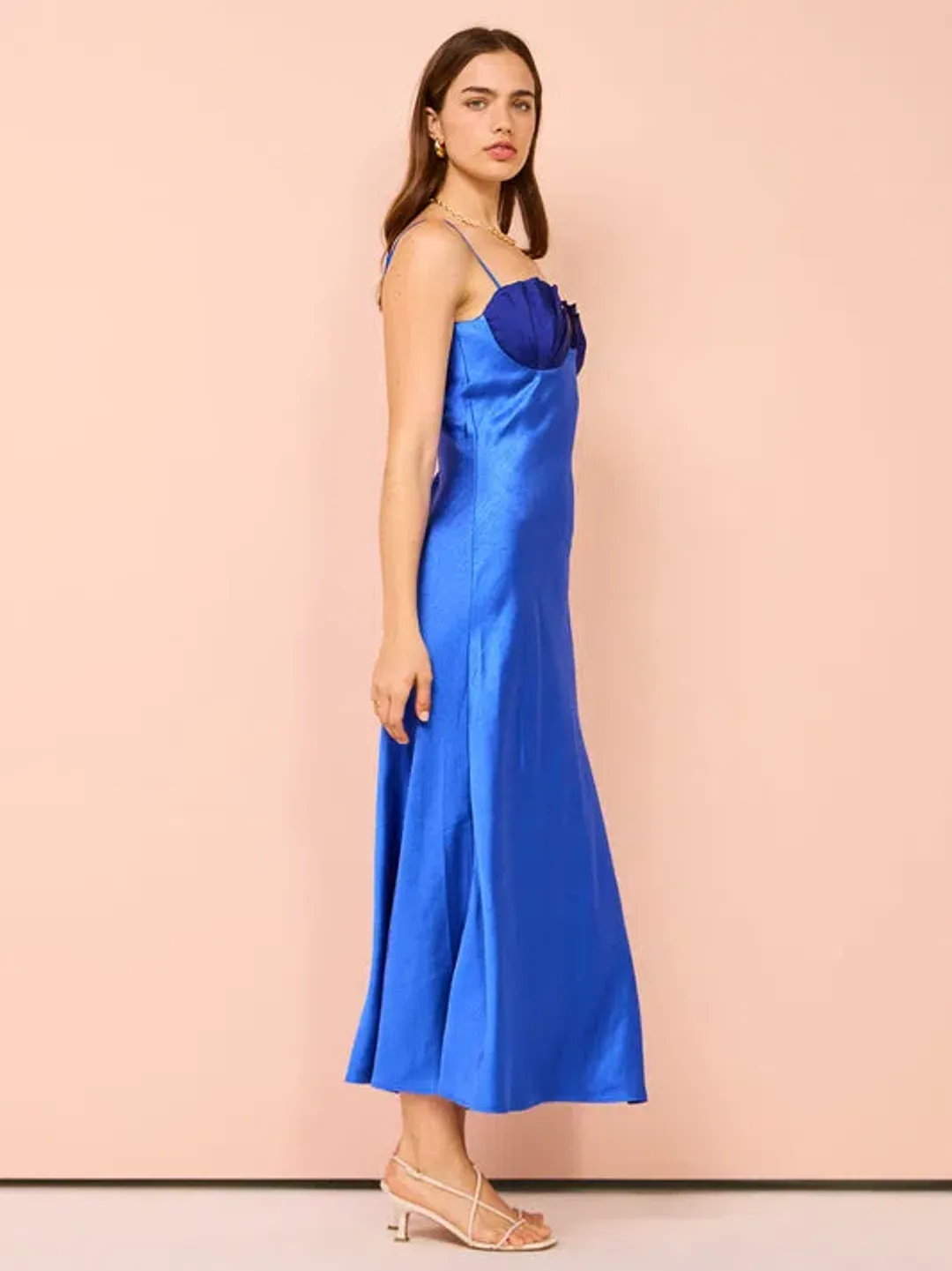 Rachel Gilbert Ryder Dress Saphire Size 12 for rent on The Volte - main image