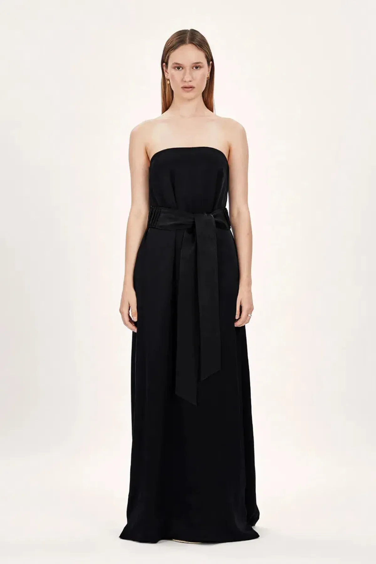 Ginger & Smart Cursive Gown Black Size 8 for rent on The Volte - main image