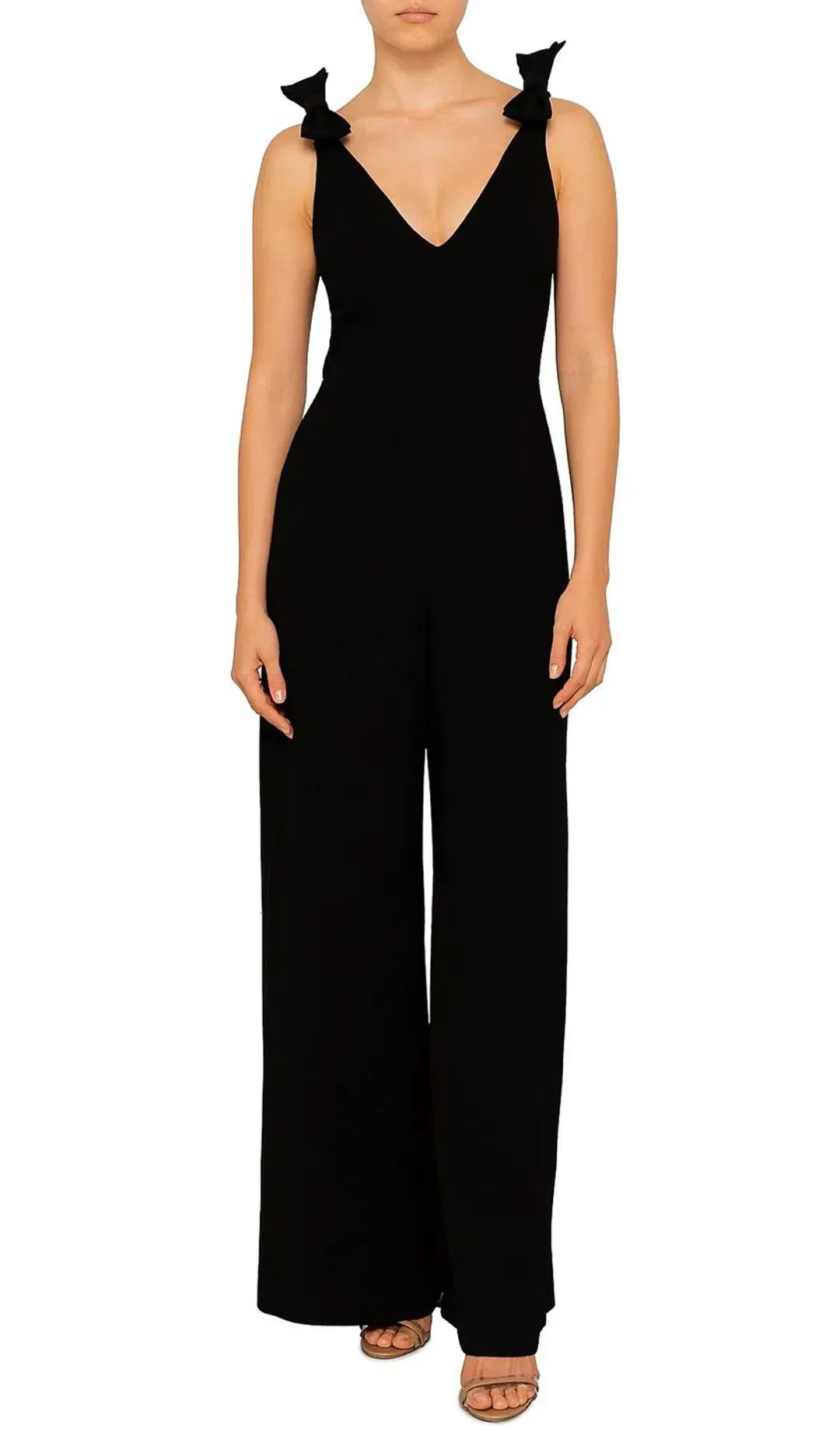 Zimmermann Wide Leg Jumpsuit Black Size 1 / AU 10  for rent on The Volte - main image