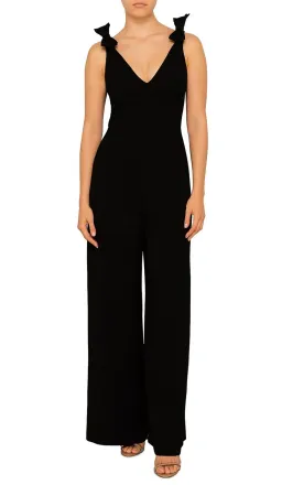 Zimmermann Wide Leg Jumpsuit Black Size 1 / AU 10  for rent on The Volte - image 2