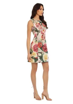 Dolce & Gabbana Papaveri Brocade Mini Dress Floral Size 10 for rent on The Volte - image 1